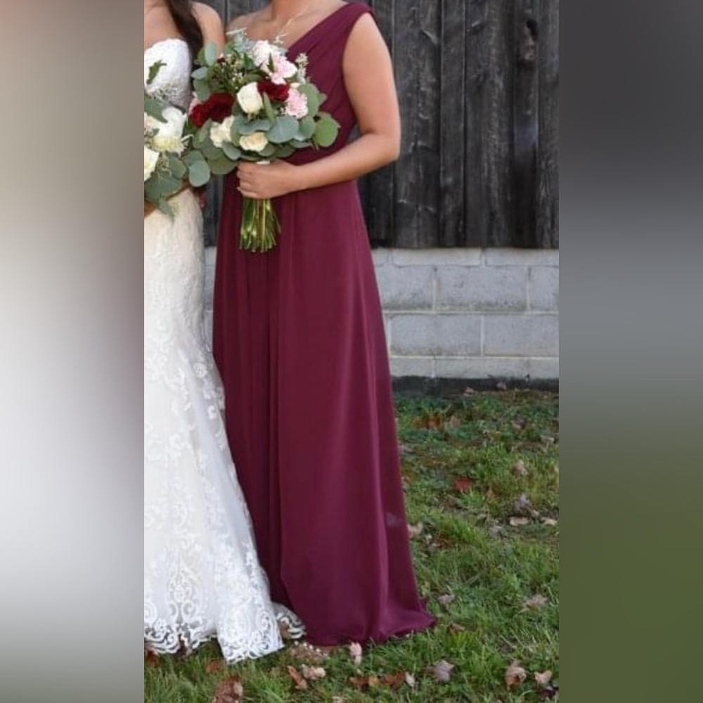 Maroon Bridesmaid Dress